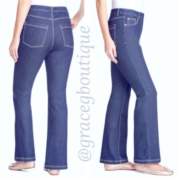 Natural Fit Womens Jeans Woman Within Plus Size 22W Petite Indigo Blue Wash - Picture 15 of 16